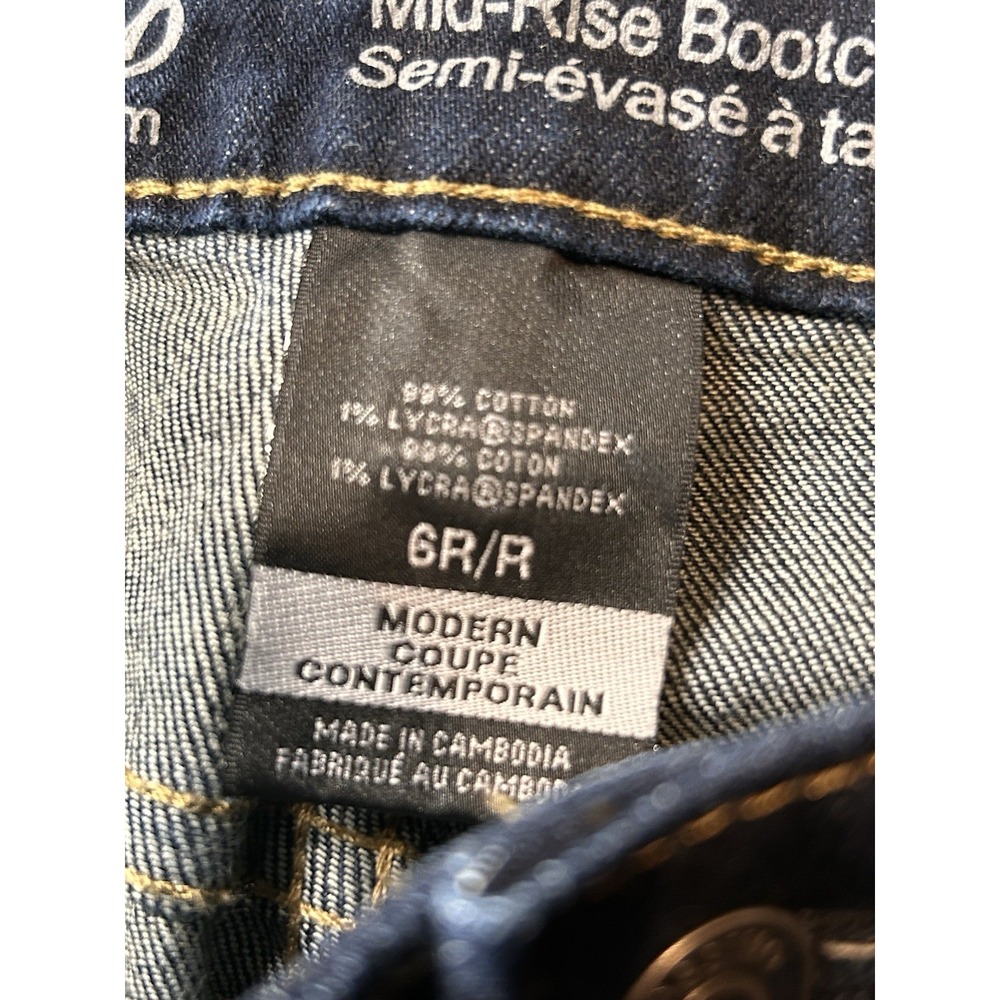 Mossimo Women's Size 6R  Mid Rise Bootcut Stretch Denim Jeans - Picture 4 of 7